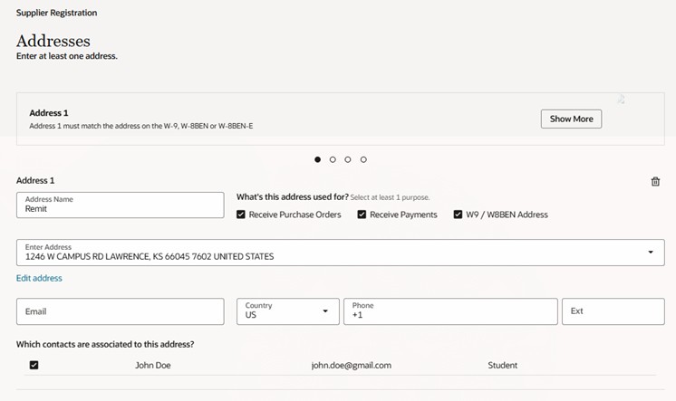 Address Fields